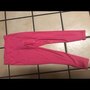 Pink Girls leggings size smalll 4/5